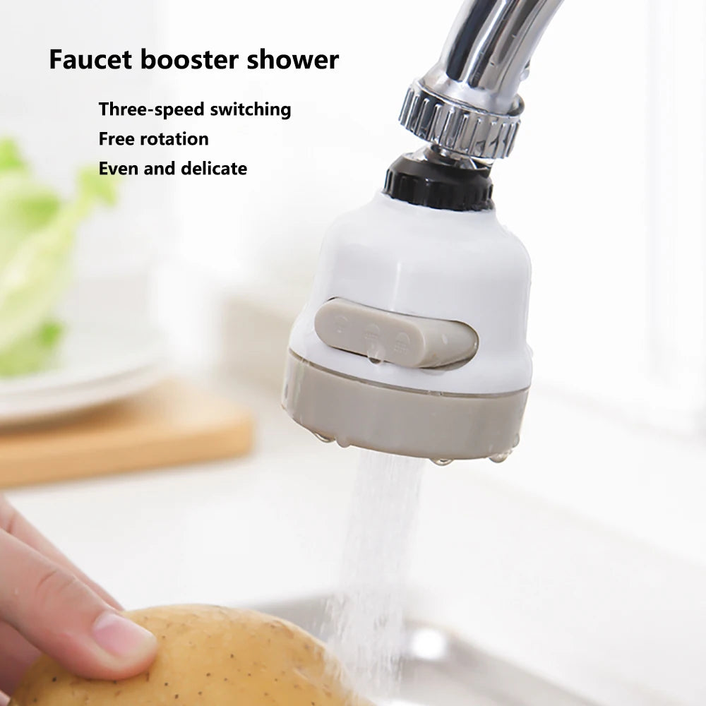 3 Modes Faucet Aerator Moveable Flexible Tap Head Shower Diffuser Rotatable Nozzle Adjustable Booster Faucet Kitchen Accessories