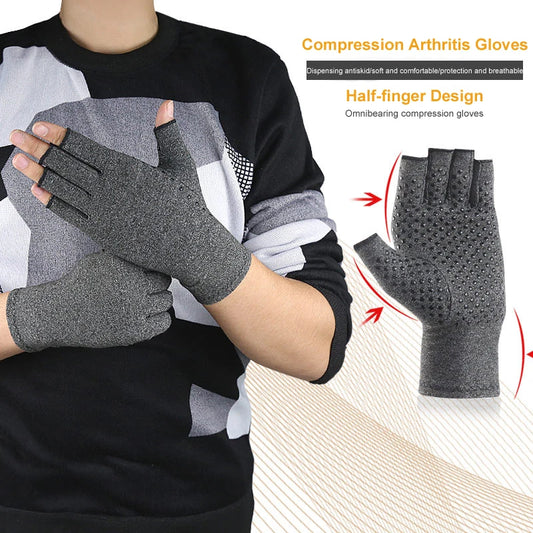 1 Pair Compression Arthritis Gloves Wrist Support Cotton Joint Pain Relief Hand Brace Women Men Therapy Wristband Health Care