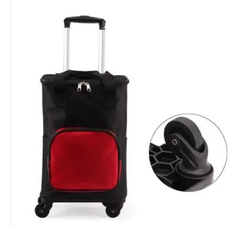 Women Shopping bags on wheels Women trolley bag shopping bag with wheels wheeled backpack Bags Rolling Luggage Backpack bags