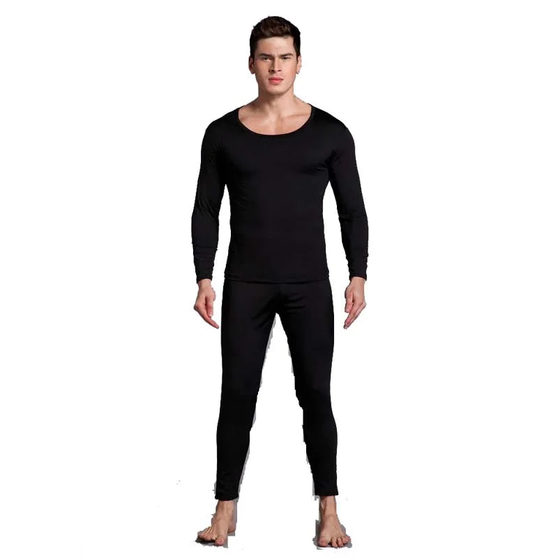 Winter Mens Womens Lined Thermal Underwear Set Motorcycle Skiing Base Layer Warm Long Johns Shirt Tops Bottom Suit Moto Clothing