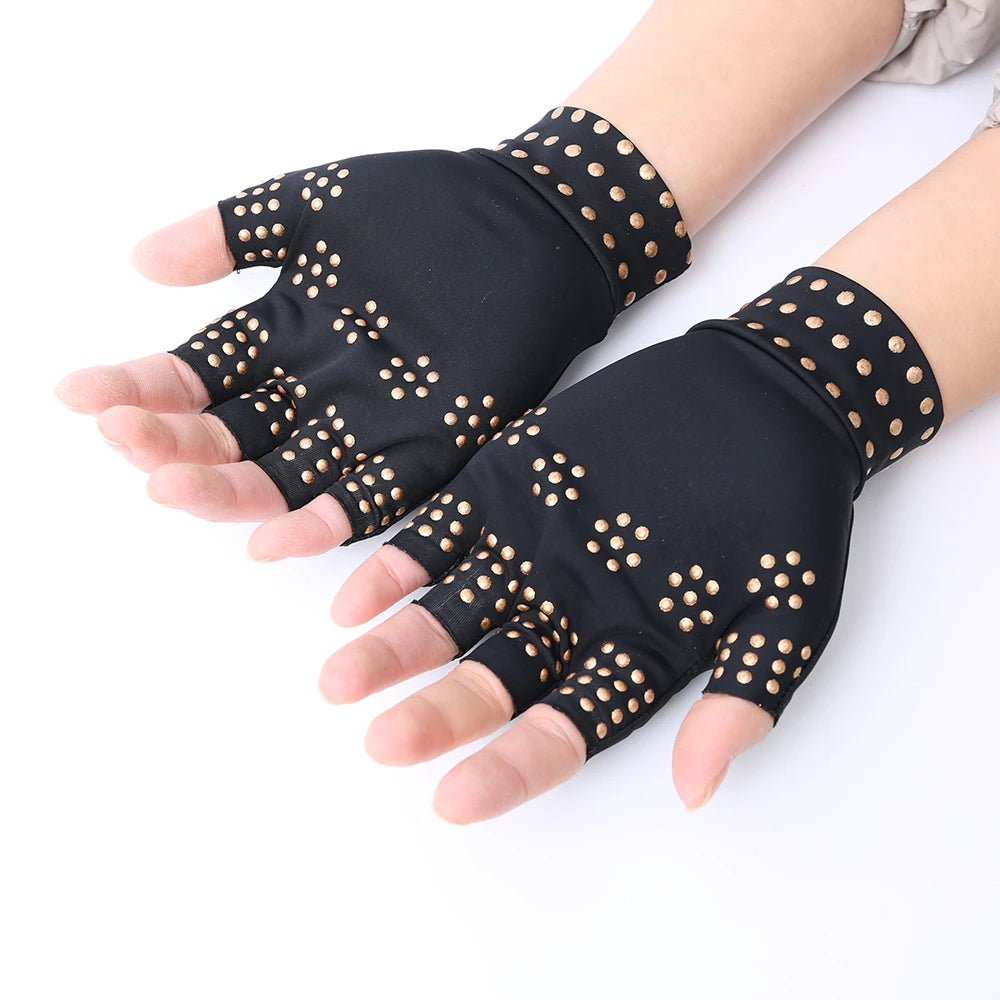 Magnetic Therapy Fingerless Gloves Arthritis Pain Relief Heal Joints hand massager arthritis Health Care Hand Care Tool