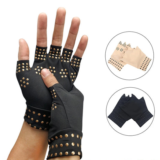 Magnetic Anti Arthritis Health Compression Therapy Gloves Rheumatoid Hand Pain Relief Hand Wrist Brace Corrector Hand Massager