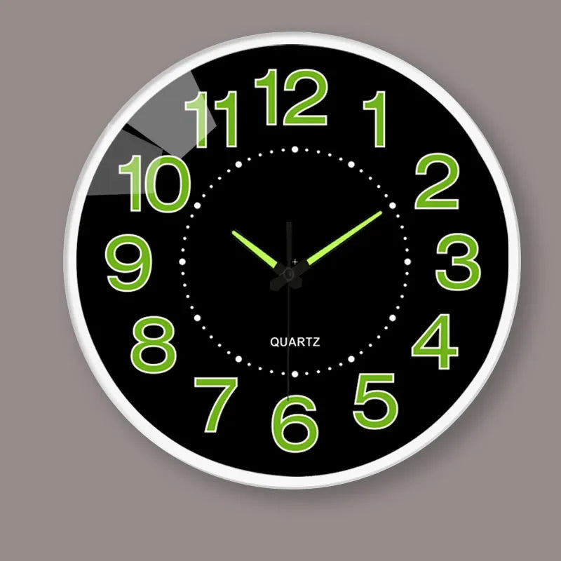 8 Inch Nordic Light Luxury Glow in The Dark Clock Silent Non-ticking Do Not Disturb Suitable for Study Kitchen Wall Decoration