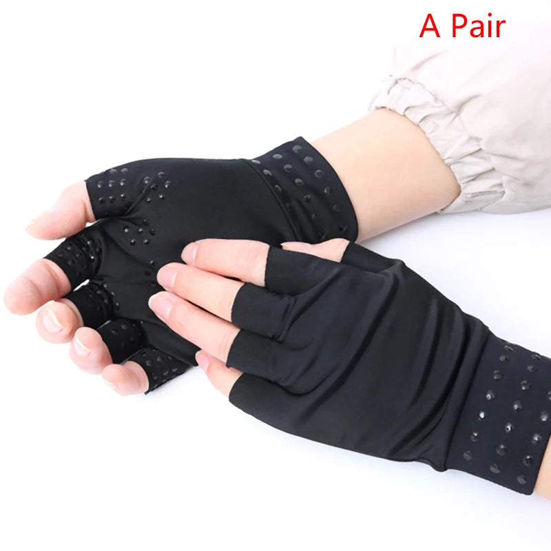 Magnetic Anti Arthritis Health Compression Therapy Gloves Rheumatoid Hand Pain Relief Hand Wrist Brace Corrector Hand Massager