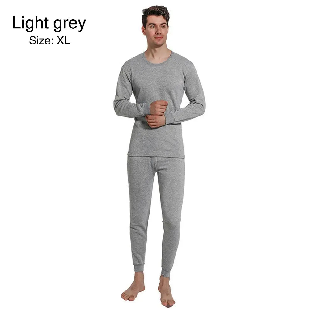 Thermal Clothes Underwear Set for Men Soft Fleece Lined Long Johns Set Men's Top & Bottom Set Winter Cold Weather Thermal Clothe