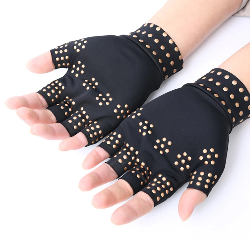 Magnetic Anti Arthritis Health Compression Therapy Gloves Rheumatoid Hand Pain Relief Hand Wrist Brace Corrector Hand Massager