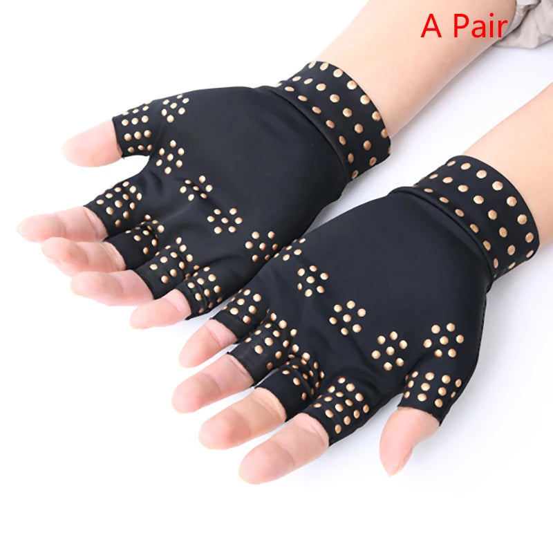 Magnetic Anti Arthritis Health Compression Therapy Gloves Rheumatoid Hand Pain Relief Hand Wrist Brace Corrector Hand Massager