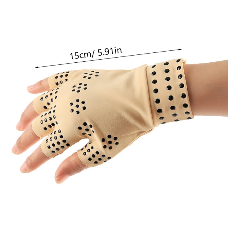 Magnetic Anti Arthritis Health Compression Therapy Gloves Rheumatoid Hand Pain Relief Hand Wrist Brace Corrector Hand Massager