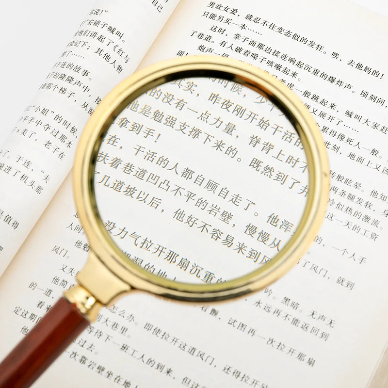 Handheld High-Definition Old Magnifying Glass  Handheld Children's Magnifying Glass Reading for The Elderly for People