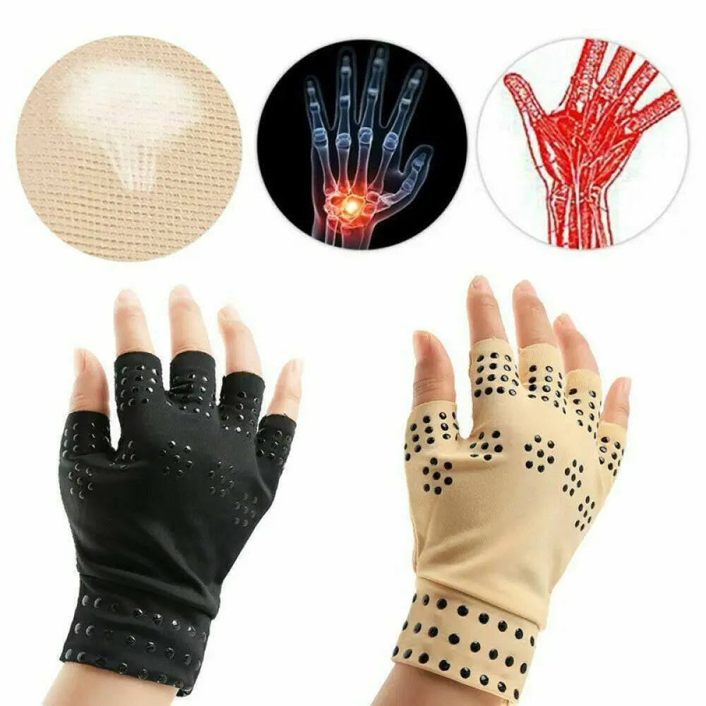 Rheumatoid Compression Joints Braces Supports Hand Pain Relief Compression Therapy Gloves Fingerless Anti-Arthritis Compression