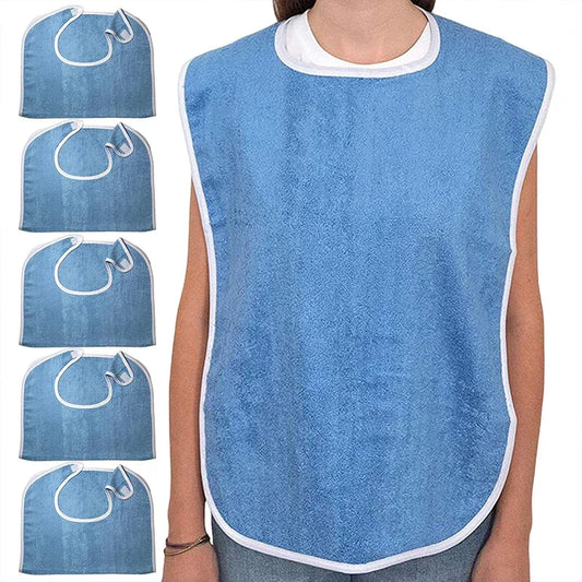 1PC Multi-purpose Anti-fouling Elderly Drooling Napkin Rice Pocket Hemiplegic Eating Apron Adult Special Bib for Men Women