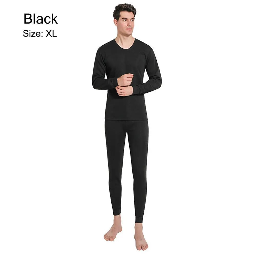 Thermal Clothes Underwear Set for Men Soft Fleece Lined Long Johns Set Men's Top & Bottom Set Winter Cold Weather Thermal Clothe