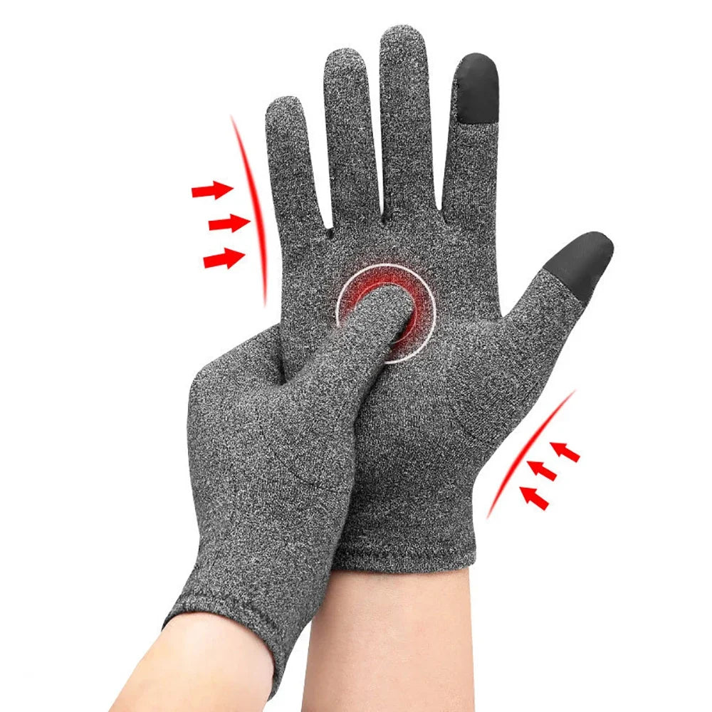 Compression Arthritis Gloves Comfortable Fit for Men and Women - Full Finger for Rheumatoid, Osteoarthritis Touch Screen Gloves