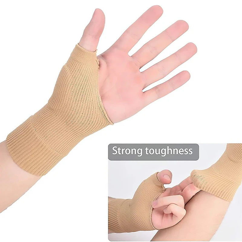 1 Pair Compression Arthritis Gloves Tenosynovitis Brace Bandage Wrist Sleeve with Gel Thumb Injury Pads for Joint Pain Relief