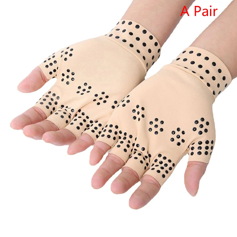 Magnetic Anti Arthritis Health Compression Therapy Gloves Rheumatoid Hand Pain Relief Hand Wrist Brace Corrector Hand Massager