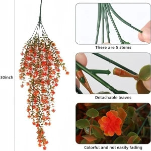 1Pcs 76CM Artificial Ivy Hanging Plants Fake Plant for Home Room Decor Garden Wedding Decoration Outdoor Ornaments Accessories