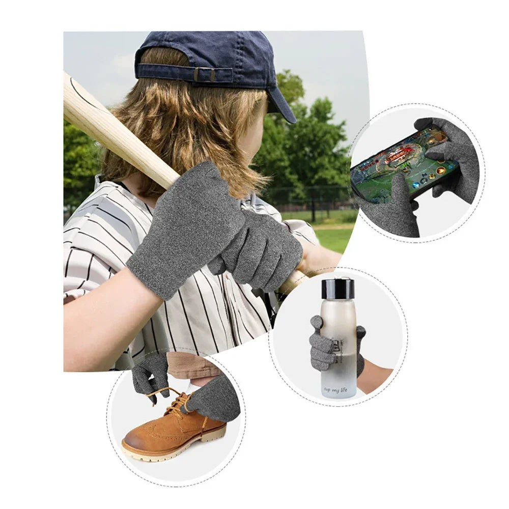 Compression Arthritis Gloves Comfortable Fit for Men and Women - Full Finger for Rheumatoid, Osteoarthritis Touch Screen Gloves