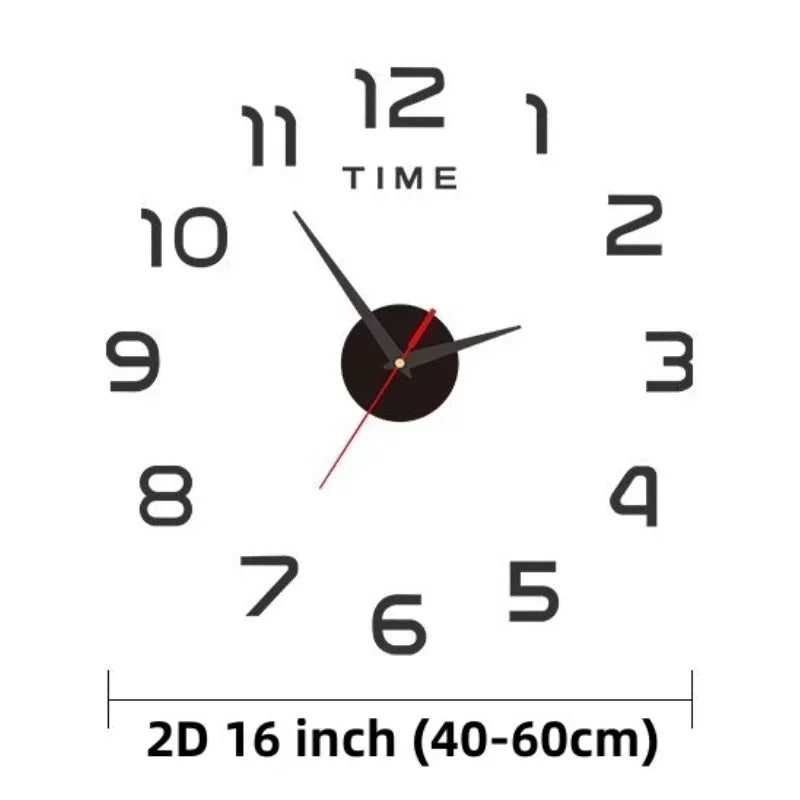 40cm Clock Wall Decororation Living Room Home Decoration Decoration for Bedroom 2023 DIY Quartz Clock Fashion Watch Large Garden