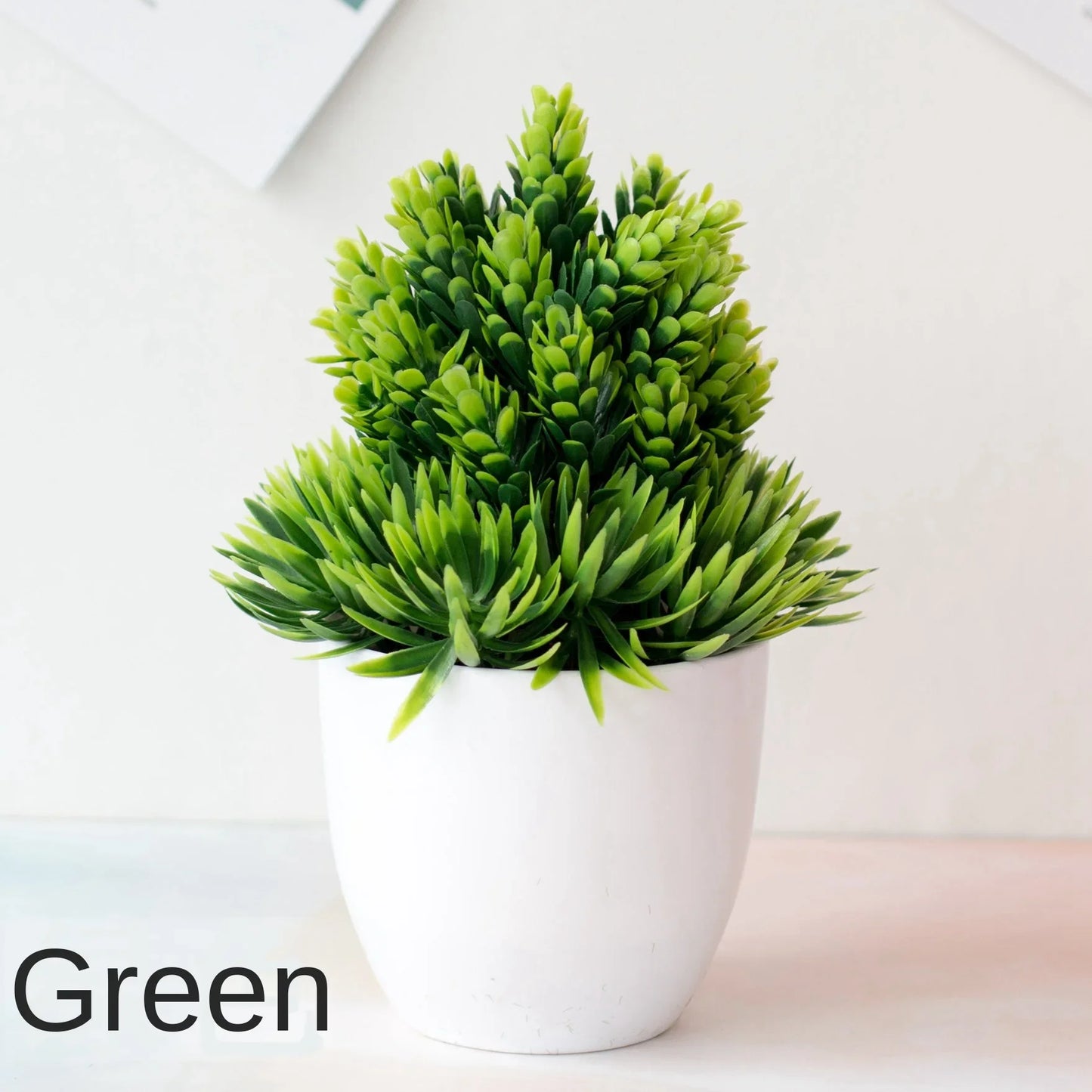 Artificial Plants Potted Bonsai Green Small Tree Plants Fake Flowers Potted Ornaments for Home Garden Decor Party Hotel Decor