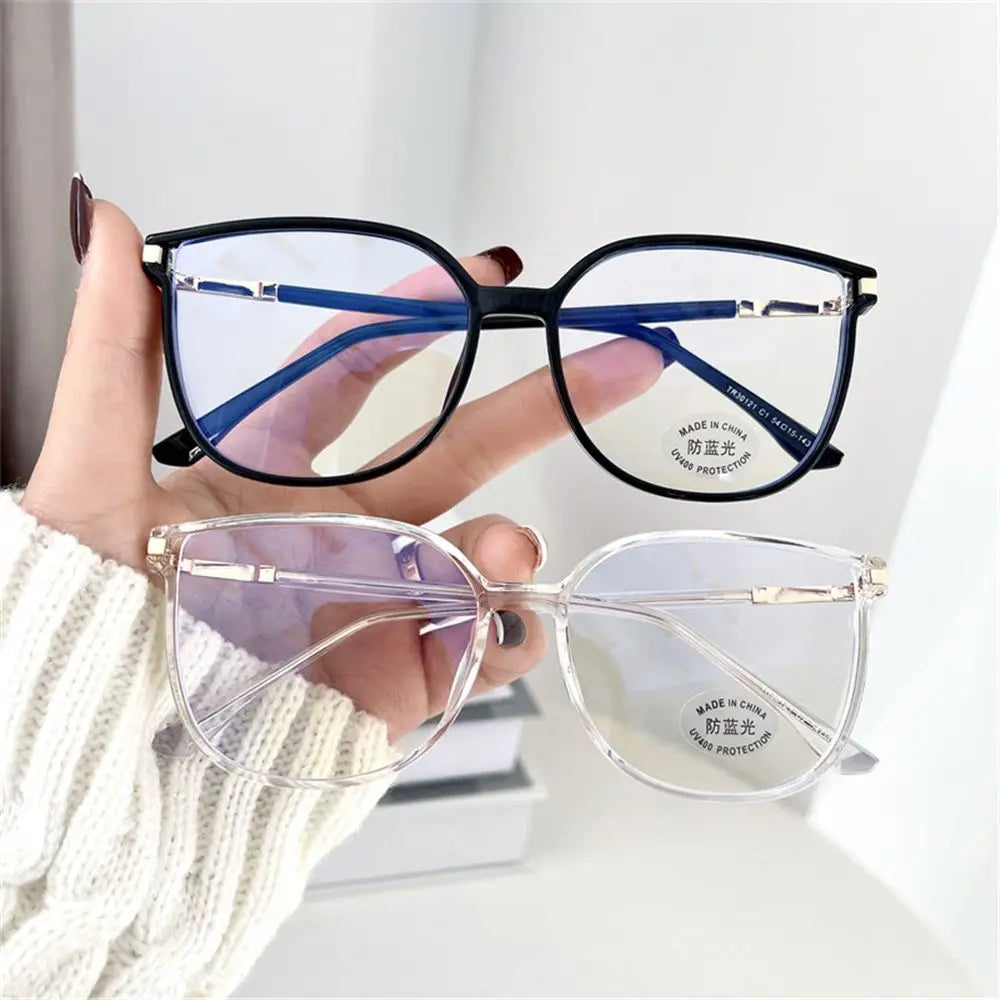 2023 Ultra Light Fashion TR90 Frame Anti Blue Light Glasses Women Glitter Square Frame Resin Lens Goggles Eyeglasses  очки