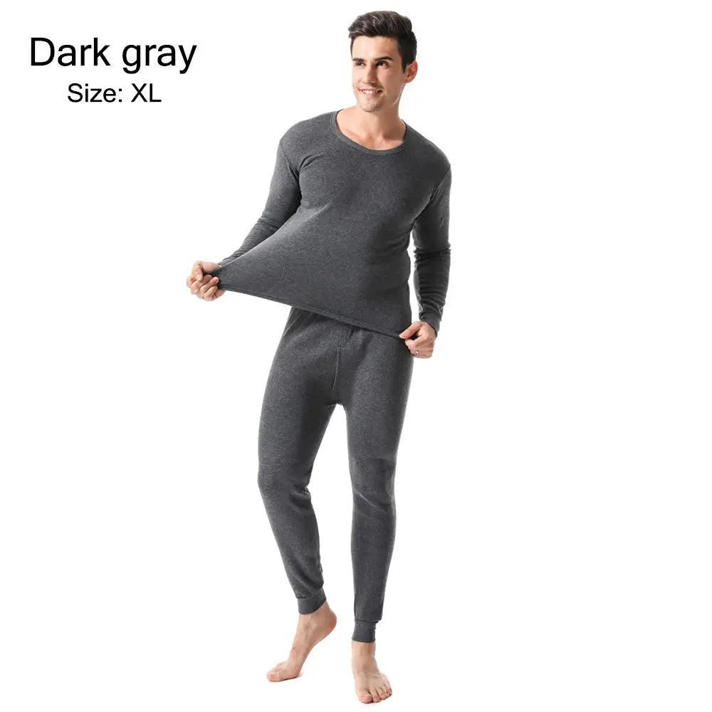 Thermal Clothes Underwear Set for Men Soft Fleece Lined Long Johns Set Men's Top & Bottom Set Winter Cold Weather Thermal Clothe