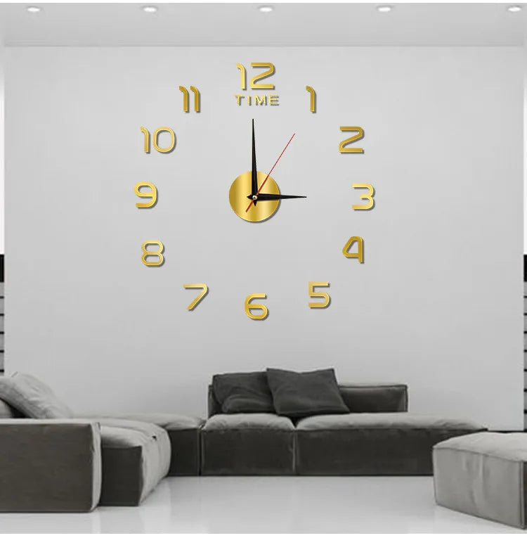 40cm Clock Wall Decororation Living Room Home Decoration Decoration for Bedroom 2023 DIY Quartz Clock Fashion Watch Large Garden