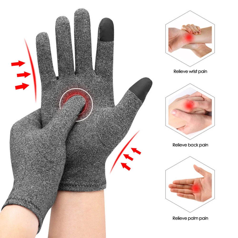 1Pc arthritis gloves woman Rheumatoid Magnetic Compression Gloves Arthritic Joint Pain Relief Hand Gloves Therapy Fingers Glove