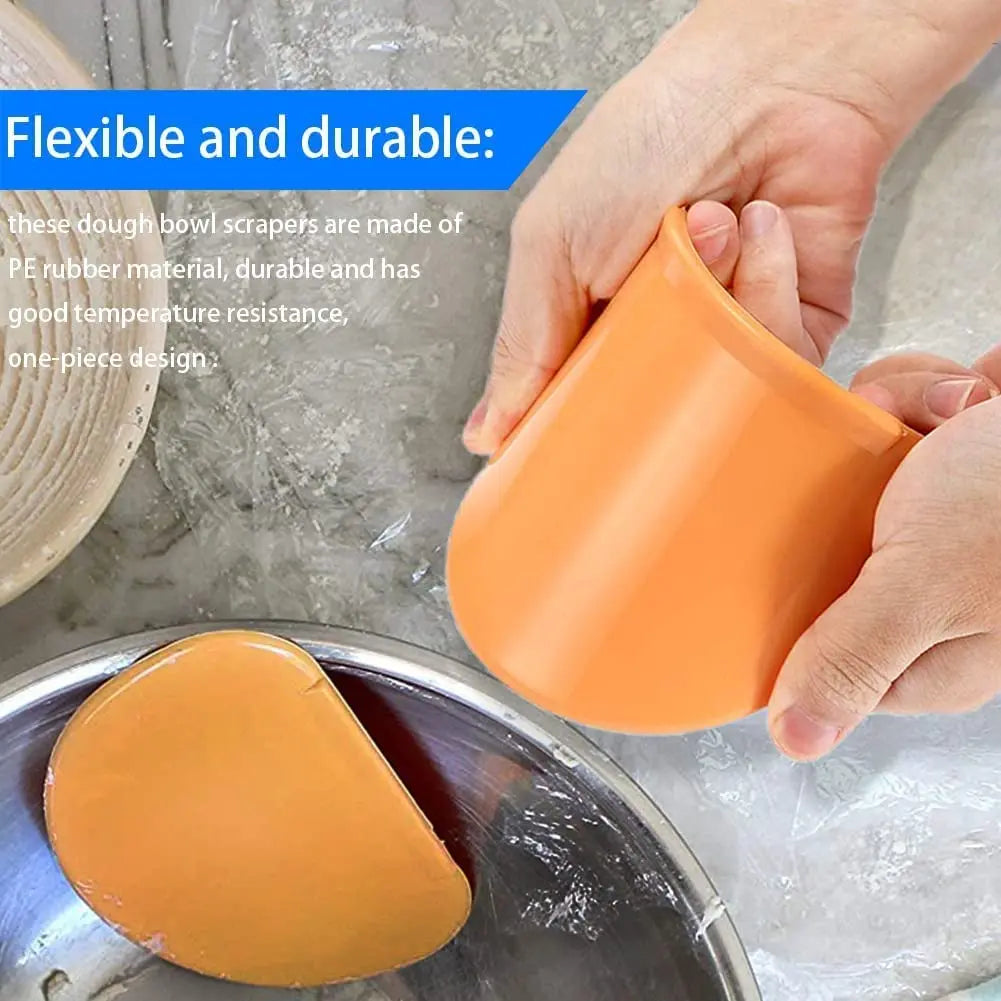 1Pcs Kitchen Scraper Spatula Flexible Flat Edge Mixing Dough Cutter for Pizza Pastry Cake Decoration Icing Bread Baking Fondant