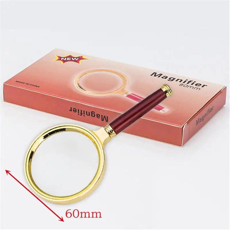 10 X Portable Handle Handheld Magnifying Glass Magnifier High-Magnification High-Definition for Jewelry Loupe 60mm mm