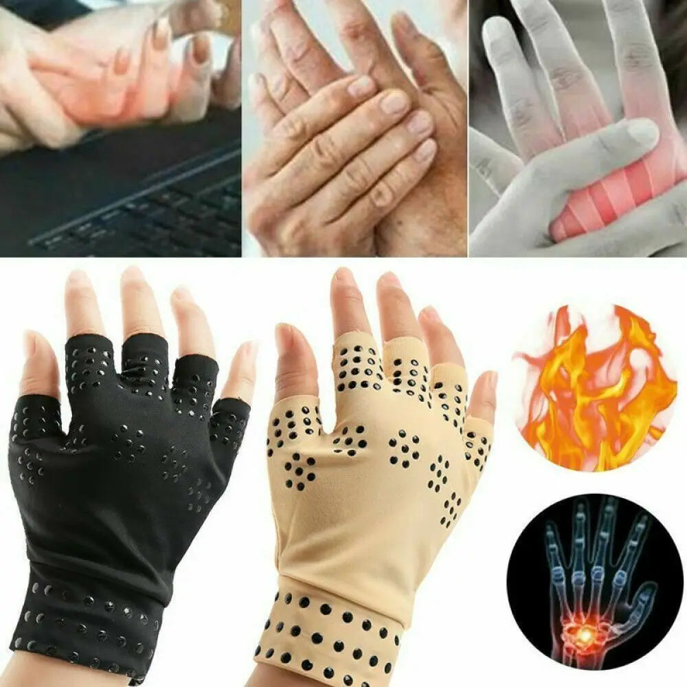 Rheumatoid Compression Joints Braces Supports Hand Pain Relief Compression Therapy Gloves Fingerless Anti-Arthritis Compression