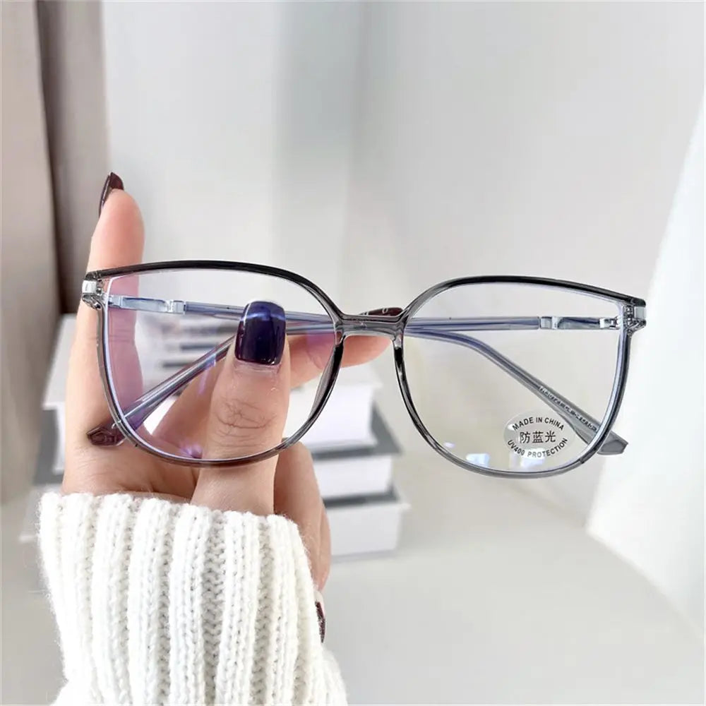 2023 Ultra Light Fashion TR90 Frame Anti Blue Light Glasses Women Glitter Square Frame Resin Lens Goggles Eyeglasses  очки